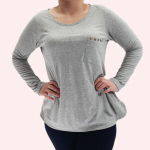 Remera dama manga larga