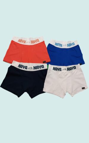 Pack de 4 bóxer Hombre tipo short Algodón Con Lycra.