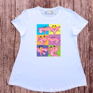 Remeras dibujo digital La pantera rosa.