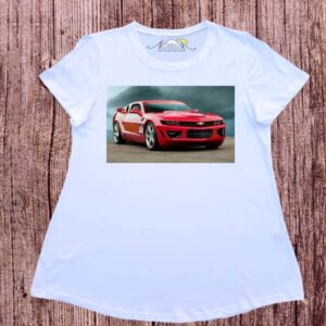 Remeras evase dibujo digital Chevrolet. camaro