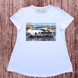 Remeras evase dibujo digital Chevrolet Chevy.