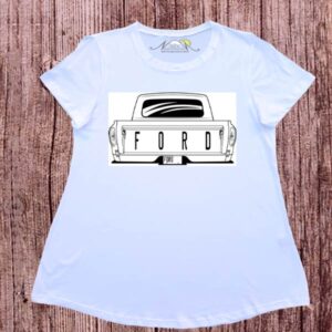 Remeras evase dibujo digital Ford F100.