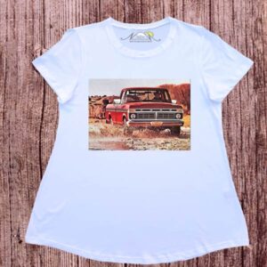 Remeras evase dibujo digital Ford F100.