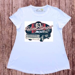 Remeras evase dibujo digital Ford Falcon.