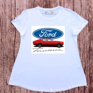 Remeras evase dibujo digital Ford taunus.
