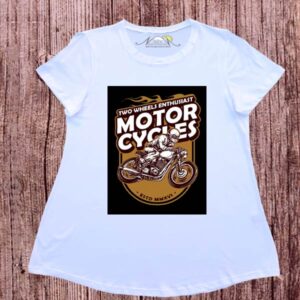 Remeras evase dibujo digital motos.