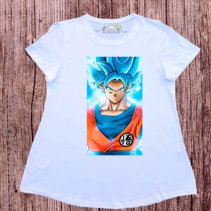 Remeras evase dibujo digital dragon ball