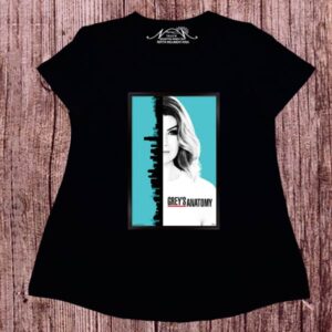 Remeras evase dibujo digital greys anatomy.