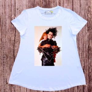 Remeras evase dibujo digital manos de tijeras.