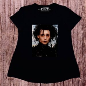 Remeras evase dibujo digital manos de tijeras.