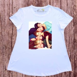 Remeras evase dibujo digital friends.