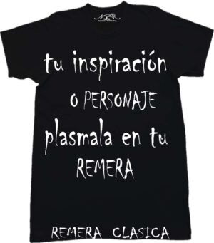 Remeras para personalizar unisex.